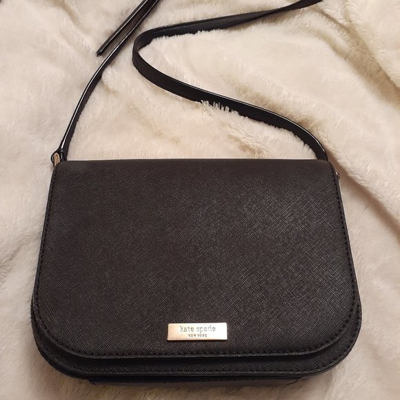 kate spade Handbags - Kate Spade Medium Flap Shoulder Bag Black